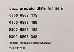 jazz SIMS available for sale