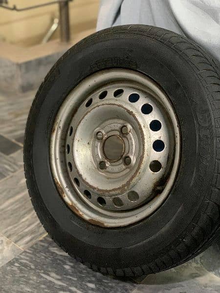 13 Inch stepny with Tyre  Orignal Daewol brand ki hay 3