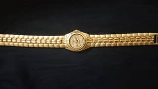 swistar 18k electro gold plated watch ( 3302L)