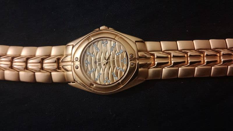 swistar 18k electro gold plated watch ( 3302L) 6