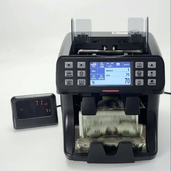 cash counting machine mix cash currency Note counting with fake detect 18
