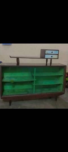 wooden show case in a very good condition