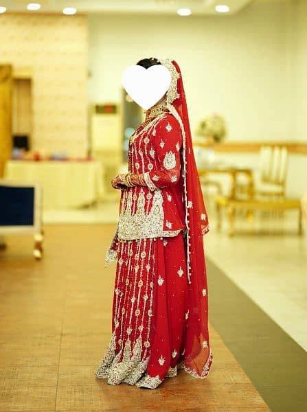Red Bridal Barat Lehnga dress . 3
