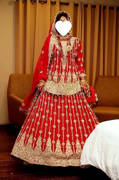 Red Bridal Barat Lehnga dress . 0