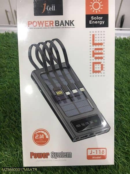 Portable Solar 10000mah Power Bank 2