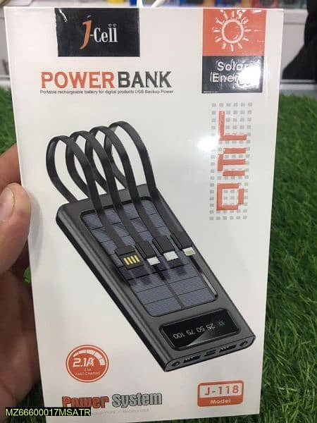 Portable Solar 10000mah Power Bank 4