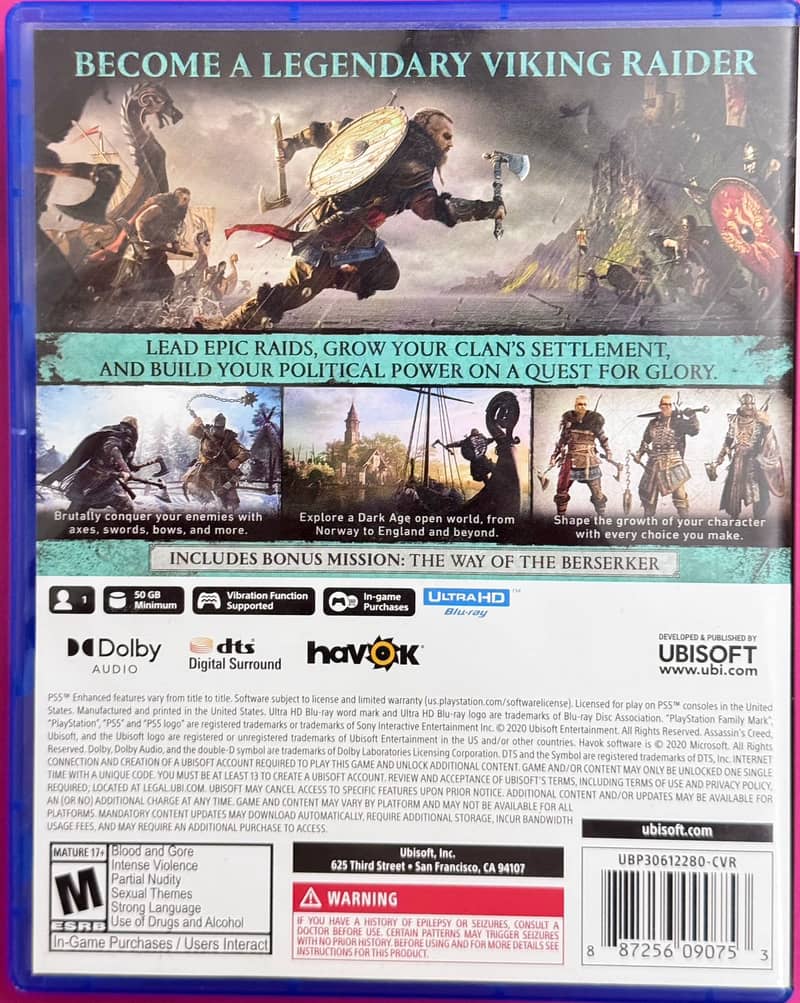 Assassin's Creed Valhalla PS5 CD 1