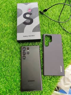 SAMSUNG S22 ULTRA 12  512  WITH BoX CABEL Physical +Esim