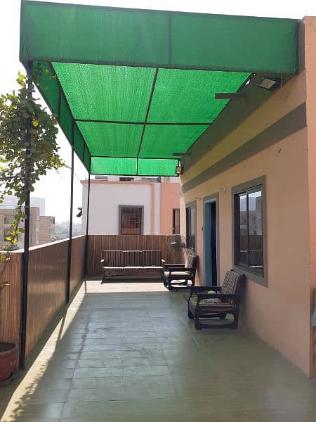 Green Net, Fiber Shade, Fiber, Sun Shade,Folding shade, Parday, moving 6