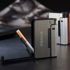 ciggarate case with lighter