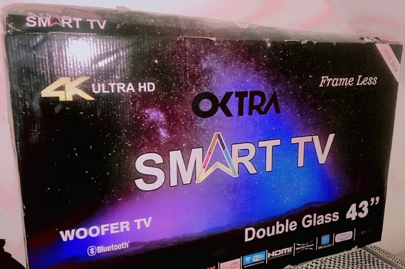 led oktra 43inch 4k smart led frame less 0