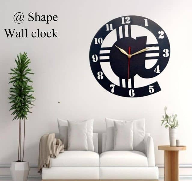 @ Black Wall Clock 1