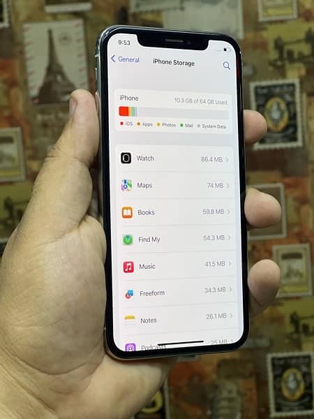 iphone X 64gb Pta approved 100% comp box 7