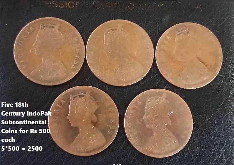 100 year Old, Antique Indo-Pak Sub Continental Coins (1 coins Rs. 200) 8