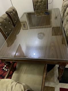 Sheesham dinning table with 6 seats in good condition