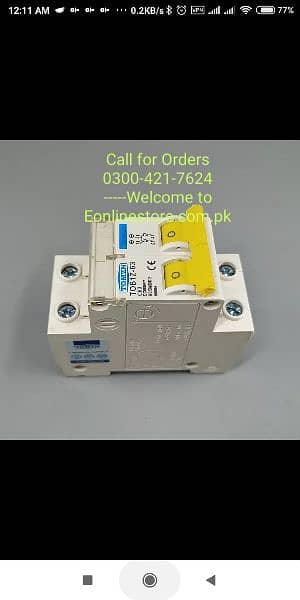 TOMZN 2P DC 600v Solar Mini Circuit Breaker 63a DC MC 0