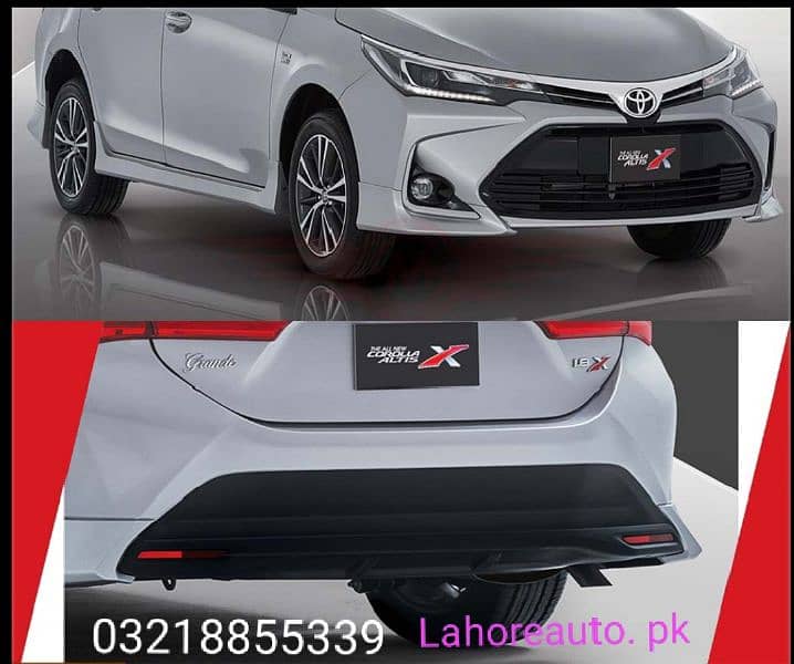 Corolla X bumper all cars body kit available 0