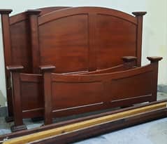imported pure wooden single bed