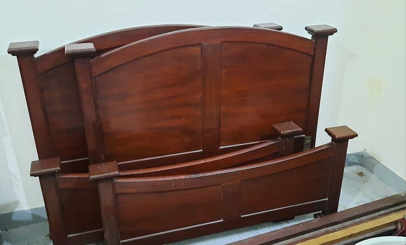 imported pure wooden single bed 2