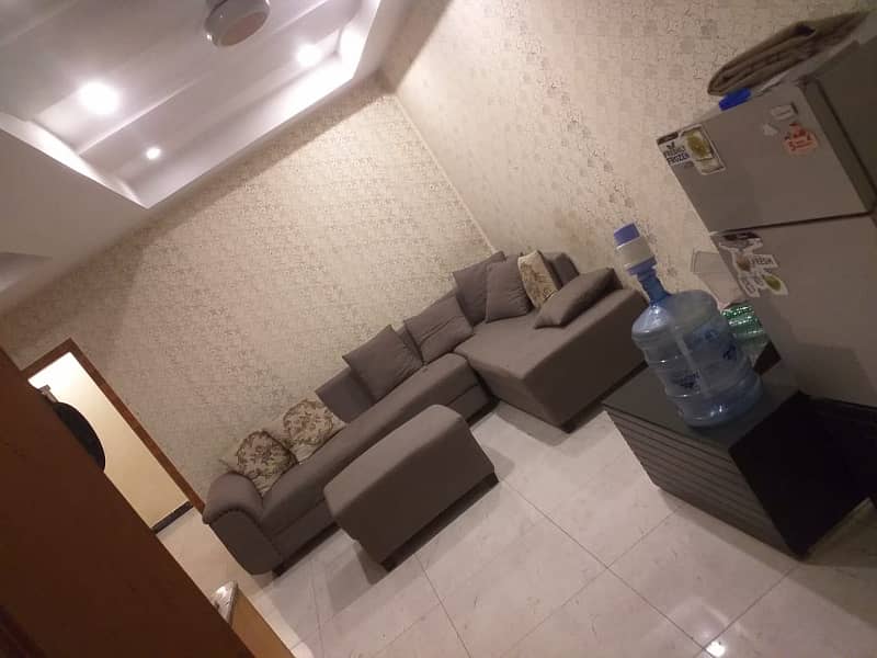 1 bed full furnished flat available for sale in civic center phase 4 bahria town Rawalpindi 1