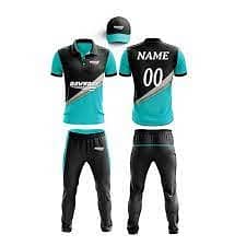 Fashion sports cricket kit uniform shirt trouser and cap manufacturer