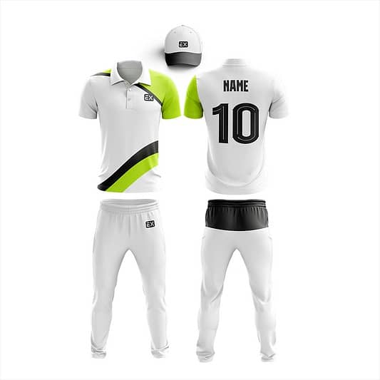 Fashion sports cricket kit uniform shirt trouser and cap manufacturer 1