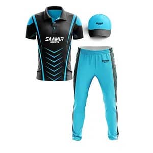 Fashion sports cricket kit uniform shirt trouser and cap manufacturer 3