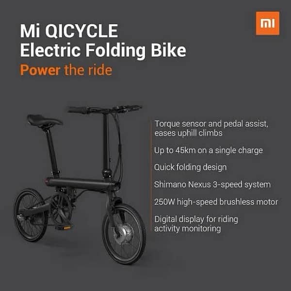 Xiaomi Mi QiCycle Smart Electric Folding Bike 5