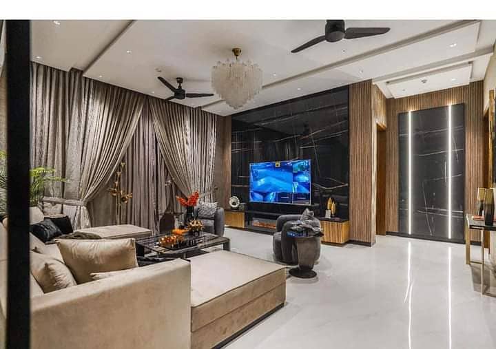 2 Kanal Full Basement Fully Furnished Beautiful Bungalow Available For Sale In DHA Phase 6 Lahore With Pool And Cinema Hall At Super Hot Location 15