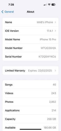 Apple iPhone 15 Pro 5G 256GB Blue Titanium 0