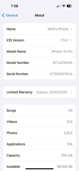 Apple iPhone 15 Pro 5G 256GB Blue Titanium 0