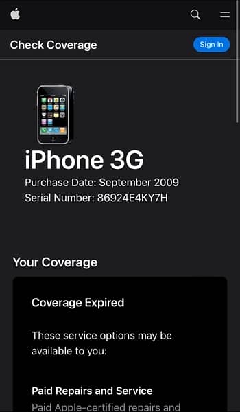 iPhone 3G/3GS - 8GB ( Non PTA) 7