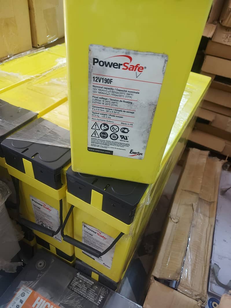 PowerSafe 12V-190AH Dry Battery and 100amp 4