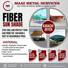 Sun Shade | Fiber car parking Shade | window shade | fiber room