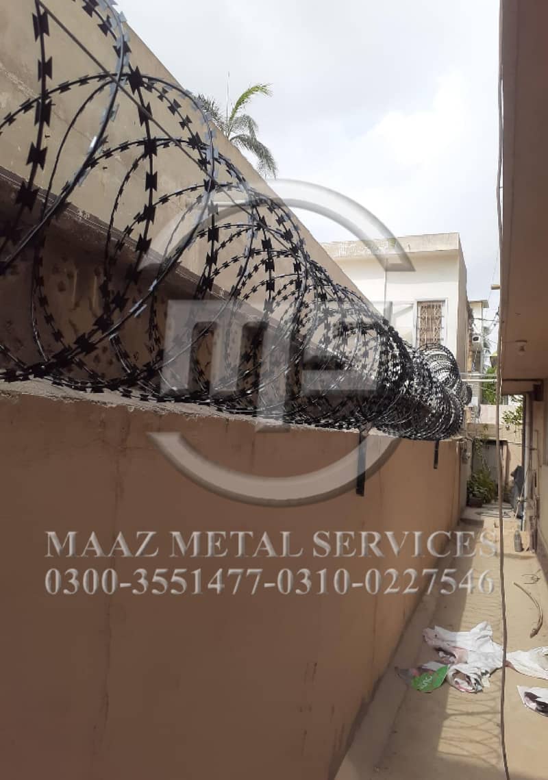 installation of Razor Wire | Barbed Wire | Chain link Fencing 9