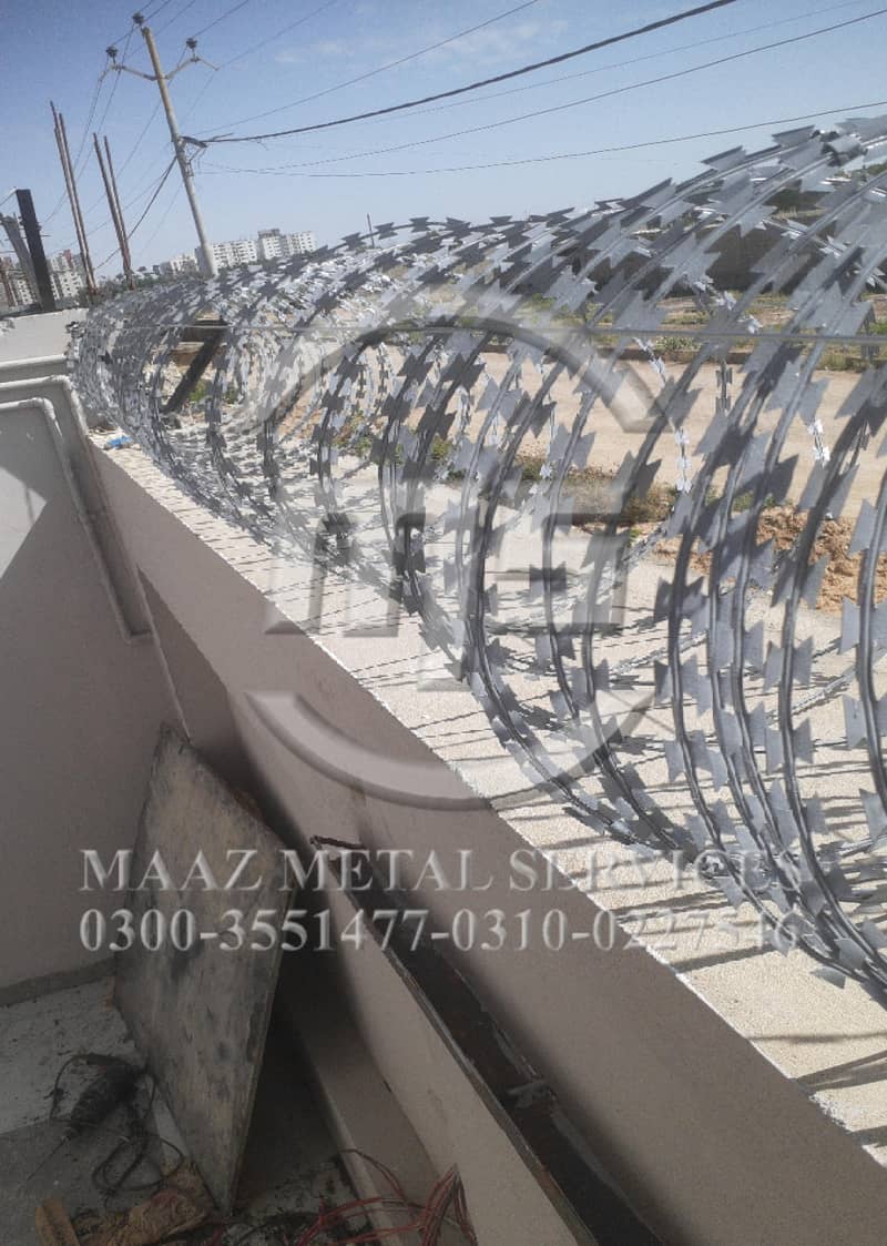 installation of Razor Wire | Barbed Wire | Chain link Fencing 16