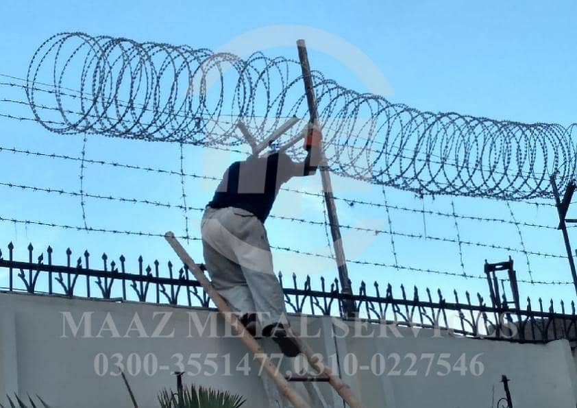 installation of Razor Wire | Barbed Wire | Chain link Fencing 19