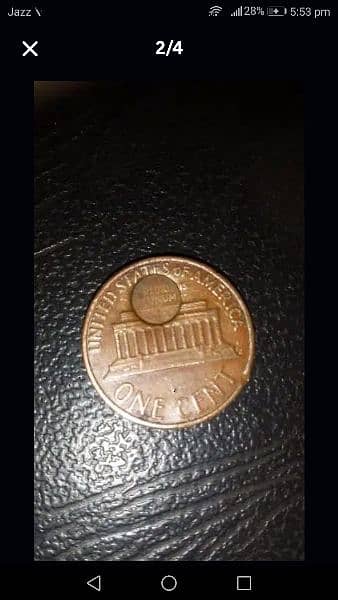 counter mark coine one cent 1