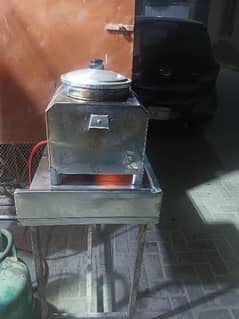 Fries Fryer and Steel Table