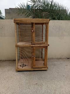 New double wooden cage size 2*2*3 0