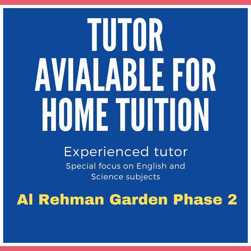 Tutors and home tuitions 0