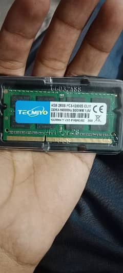 DDR3 4Gb RAM FOR LAPTOP 1600MHz 0