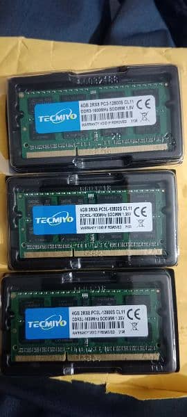 DDR3 4Gb RAM FOR LAPTOP 1600MHz 3