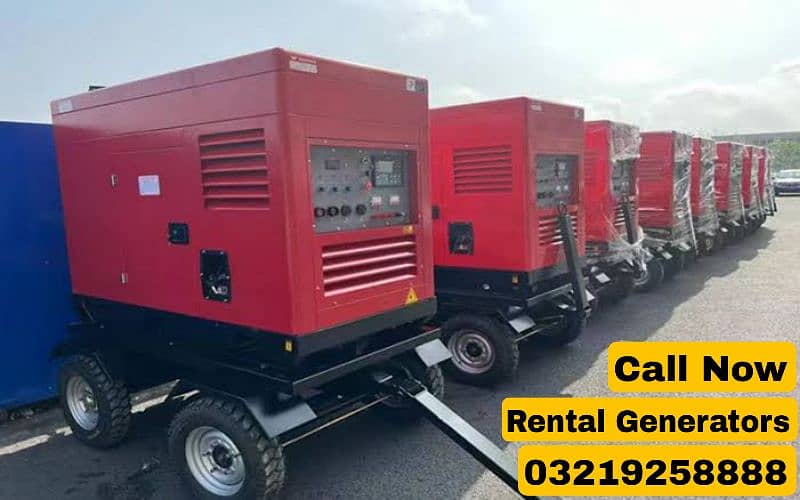 Rental Generator Monthly 20 kva 25 kva 30 40 50 60 100 150 200 250 300 1
