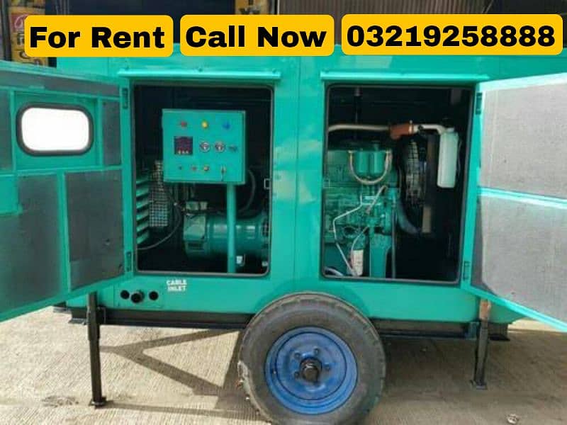 Rental Generator Monthly 20 kva 25 kva 30 40 50 60 100 150 200 250 300 2