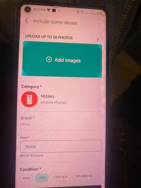 Infinix note 8I selling fasial Town Block A Lahore 1