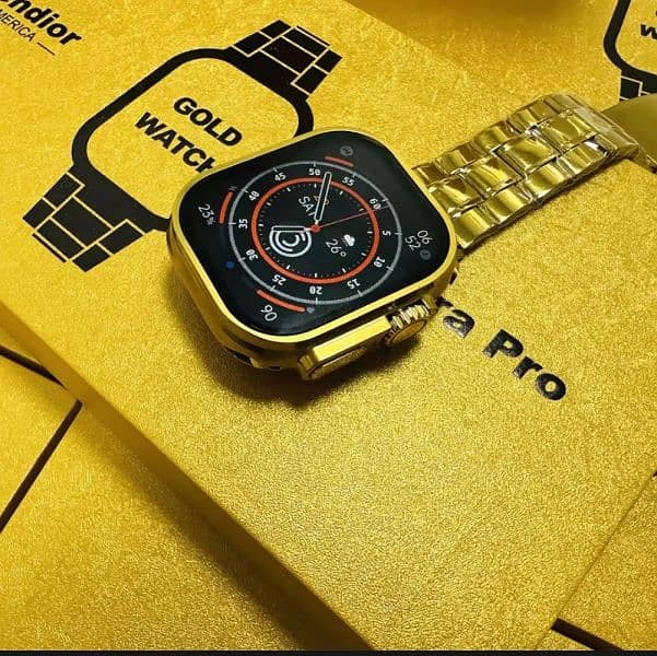G9 gold smart. watch for men's with free home delivery 1