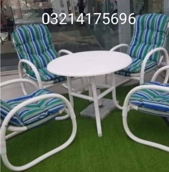 OUTDOOR GARDEN RATTAN UPVC FURNITURE SOFA SET CHAIRS TABLE UMBRELLA 16