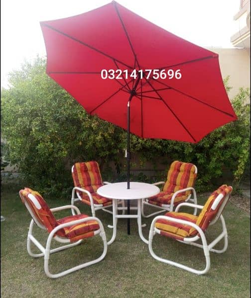 OUTDOOR GARDEN RATTAN UPVC FURNITURE SOFA SET CHAIRS TABLE UMBRELLA 17