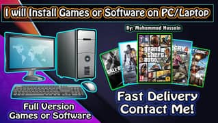 PC Games aur Software Installation On PC/ Laptop - Sale Hai